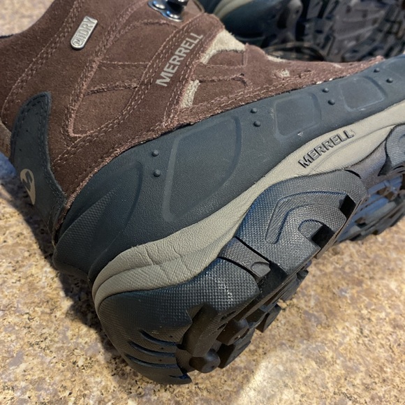 Merrell Moab Polar Espresso Waterproof Hiking Boots J21147 Men’s 8.5 Winter - Picture 9 of 17